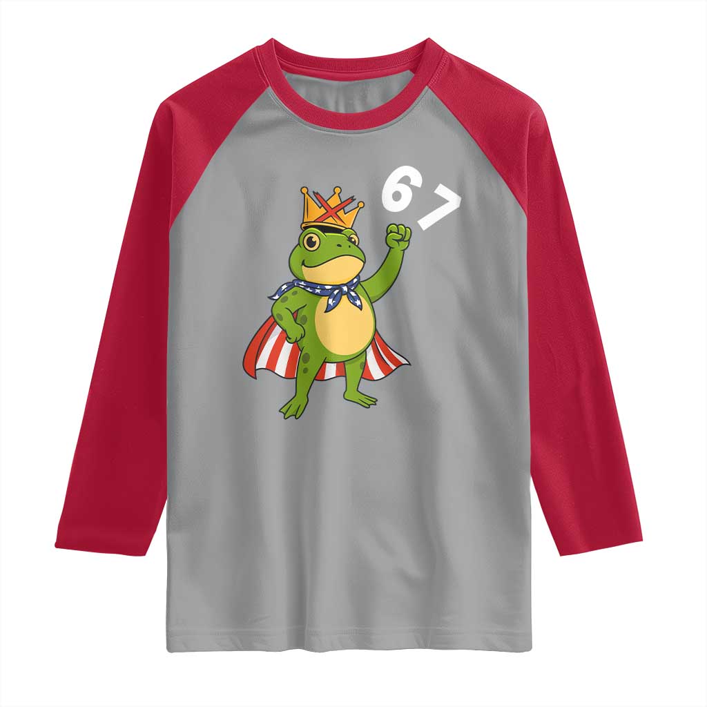 Resist Frog Raglan Shirt Super American 67 Six Seven Meme - Wonder Print Shop