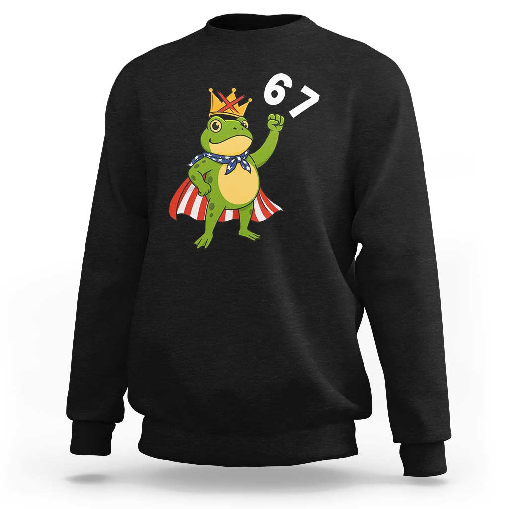 Resist Frog Sweatshirt Super American 67 Six Seven Meme - Wonder Print Shop