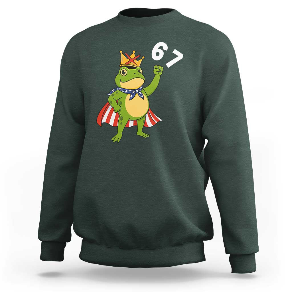 Resist Frog Sweatshirt Super American 67 Six Seven Meme - Wonder Print Shop