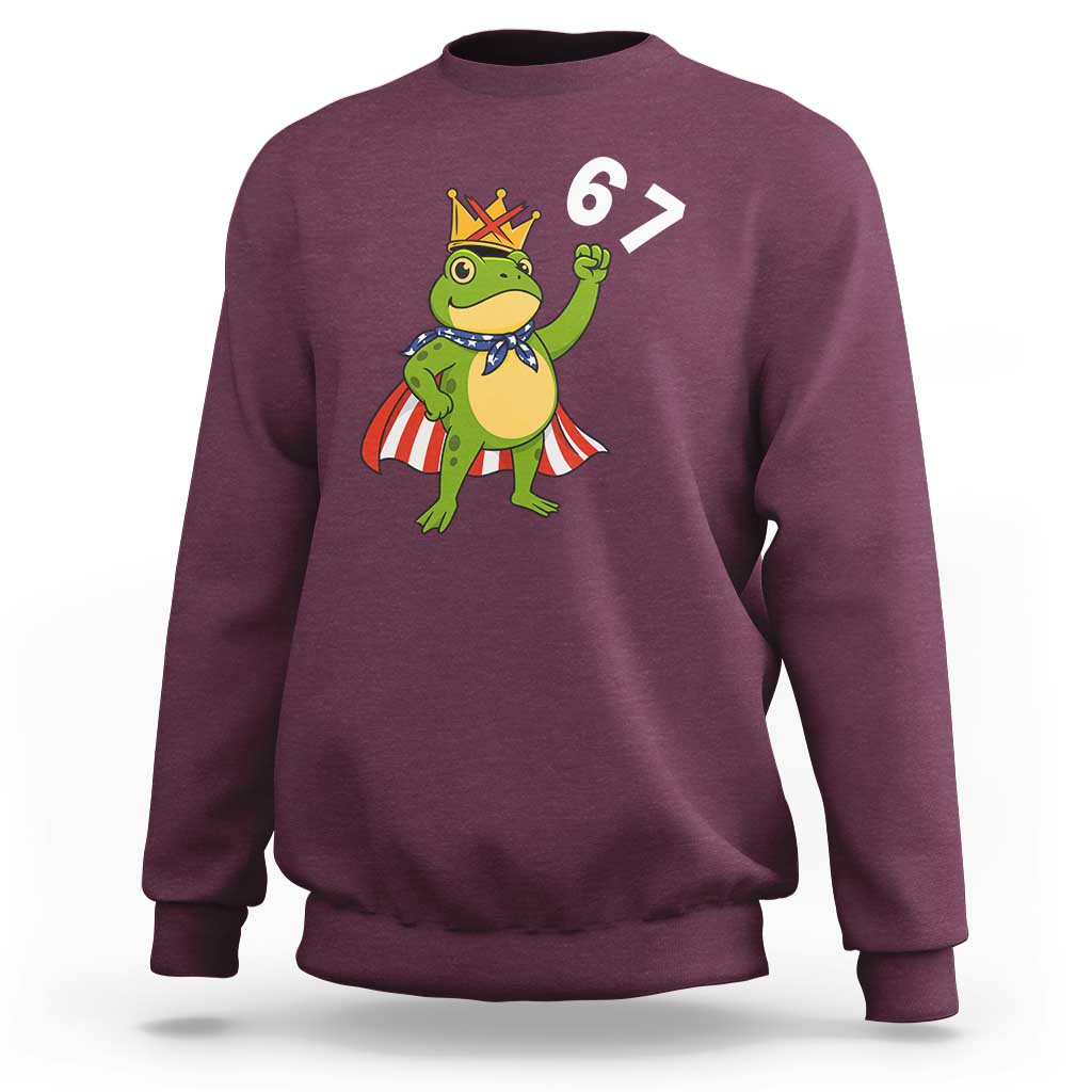 Resist Frog Sweatshirt Super American 67 Six Seven Meme - Wonder Print Shop