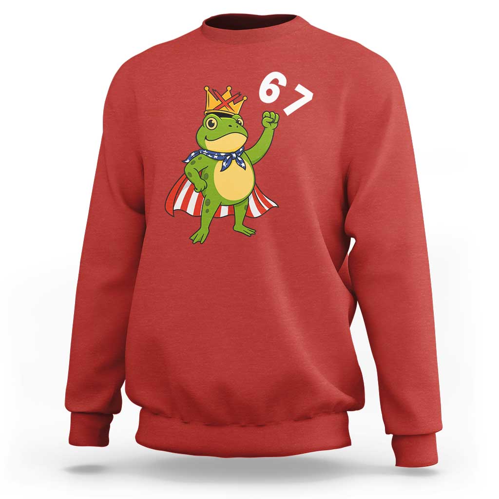 Resist Frog Sweatshirt Super American 67 Six Seven Meme - Wonder Print Shop