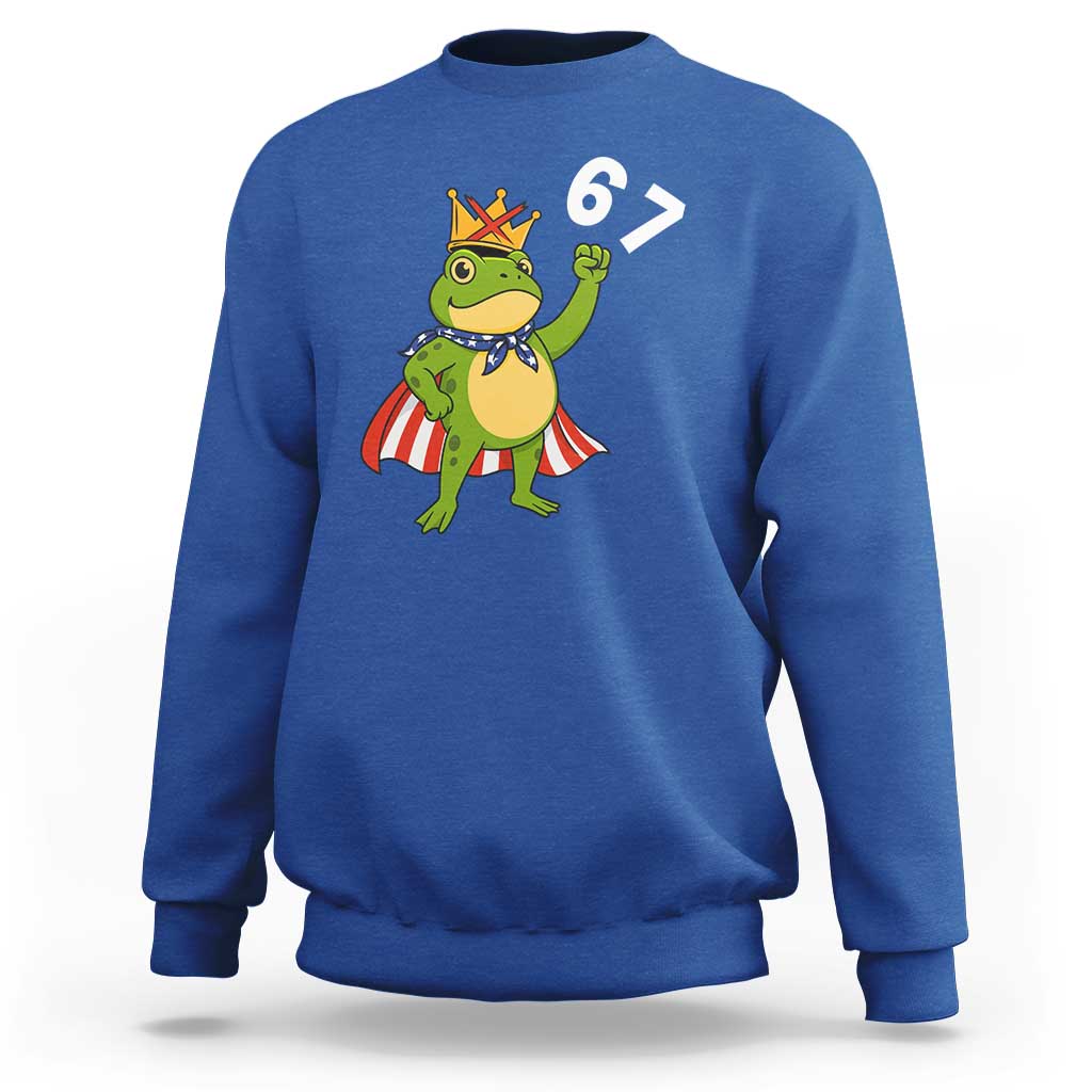 Resist Frog Sweatshirt Super American 67 Six Seven Meme - Wonder Print Shop