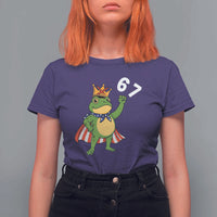 Resist Frog T Shirt For Women Super American 67 Six Seven Meme - Wonder Print Shop