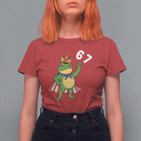 Resist Frog T Shirt For Women Super American 67 Six Seven Meme - Wonder Print Shop