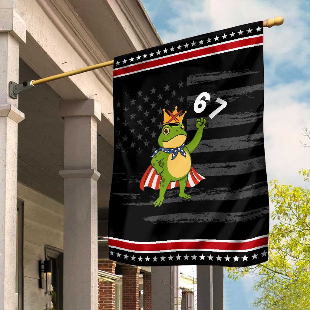 Resist Frog Garden Flag Super American 67 Six Seven Meme