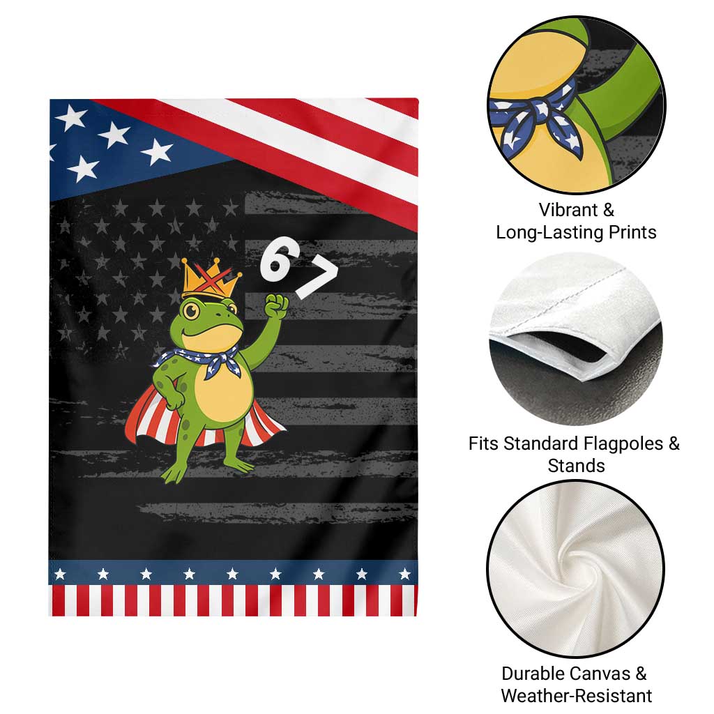 Resist Frog Garden Flag Super American 67 Six Seven Meme