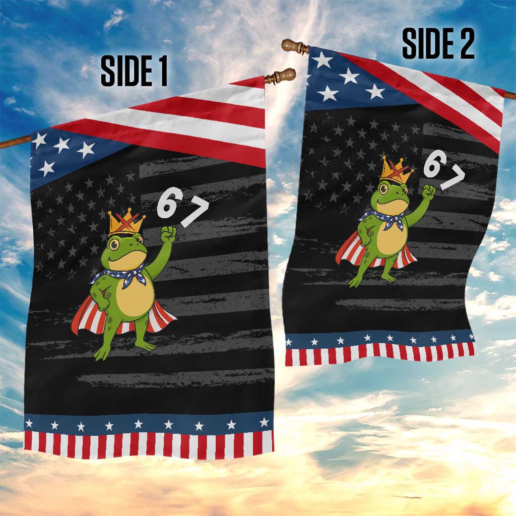 Resist Frog Garden Flag Super American 67 Six Seven Meme