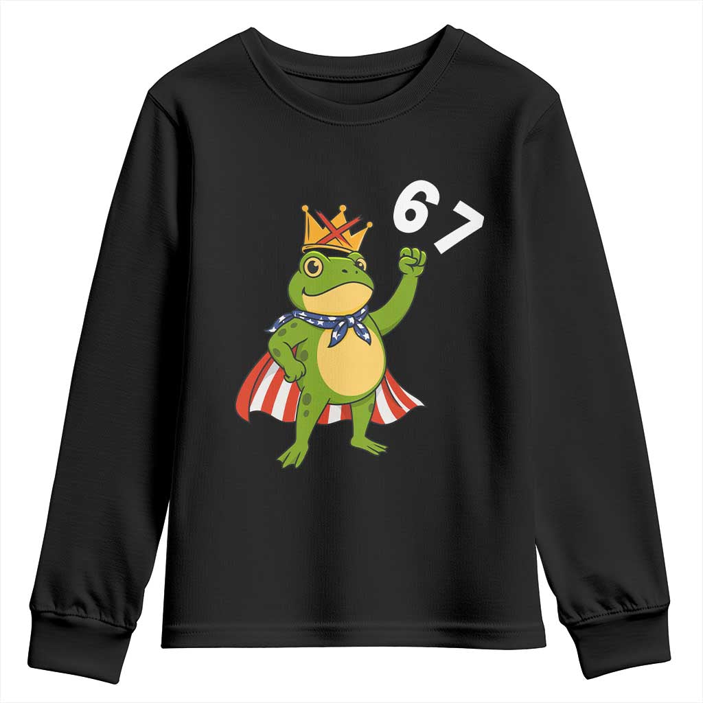 Resist Frog Youth Sweatshirt Super American 67 Six Seven Meme - Wonder Print Shop