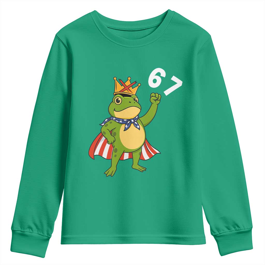 Resist Frog Youth Sweatshirt Super American 67 Six Seven Meme - Wonder Print Shop