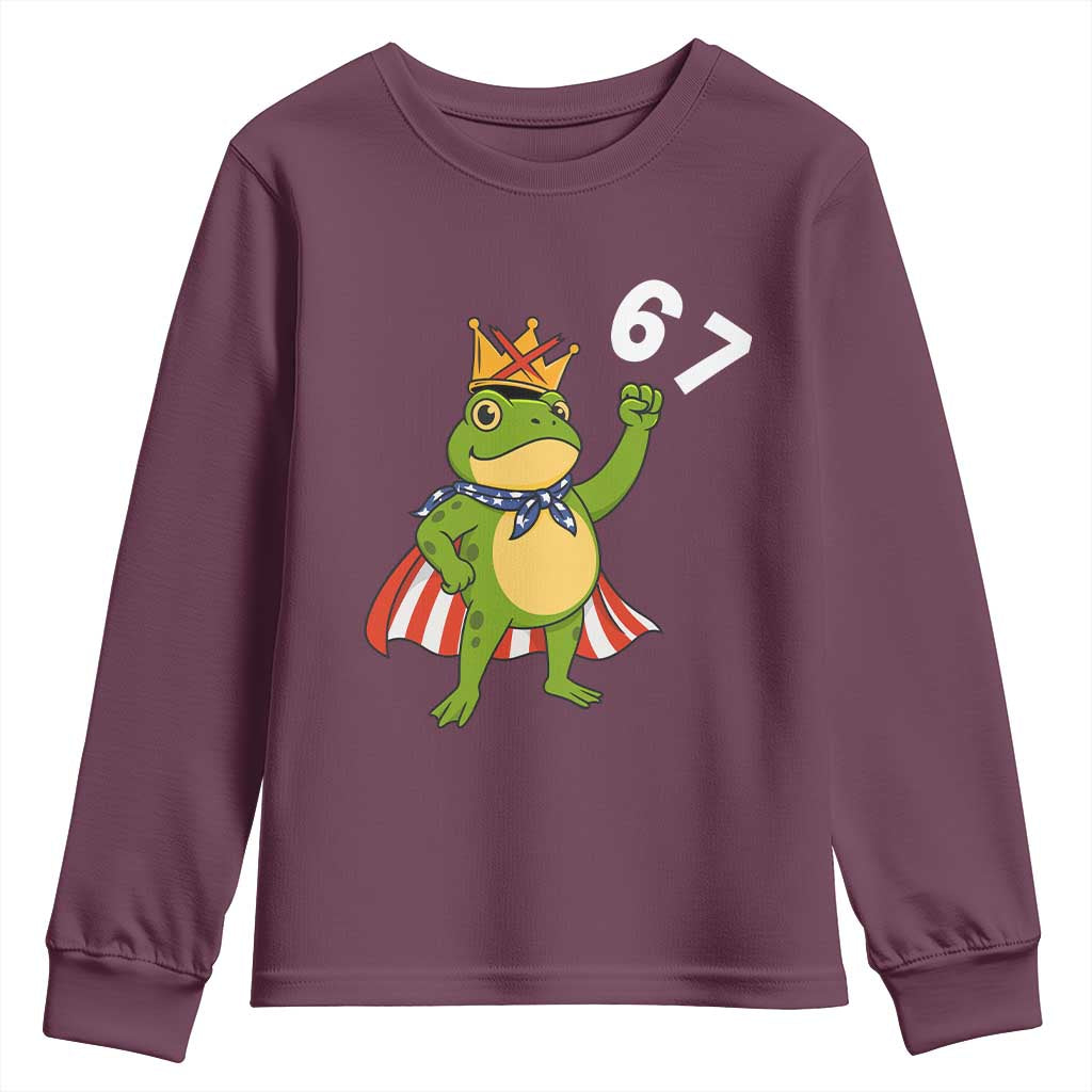 Resist Frog Youth Sweatshirt Super American 67 Six Seven Meme - Wonder Print Shop