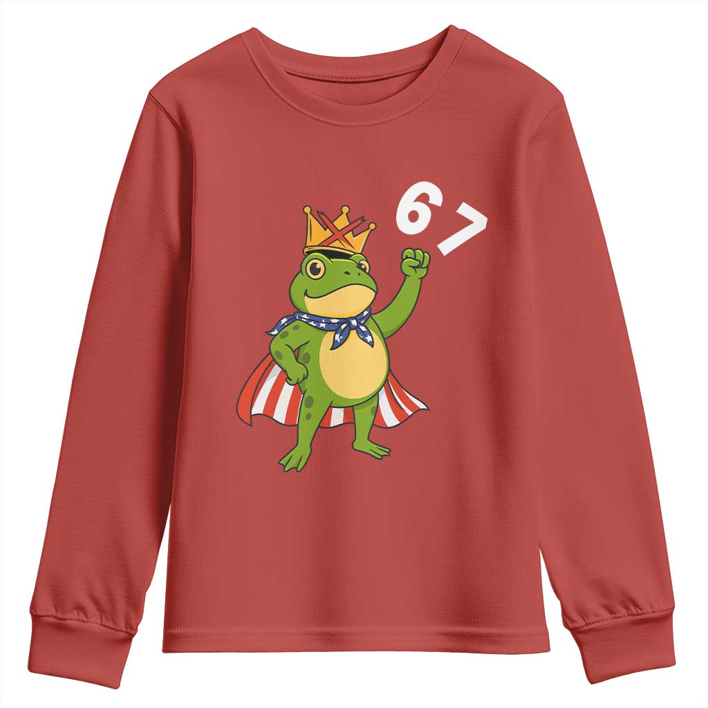 Resist Frog Youth Sweatshirt Super American 67 Six Seven Meme - Wonder Print Shop