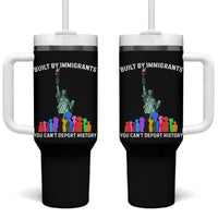 Immigrant Rights Tumbler With Handle Built by Immigrants You Can Not Deport History - Wonder Print Shop
