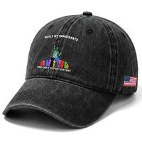 Immigrant Rights Washed Cotton Baseball Cap Built by Immigrants You Can Not Deport History