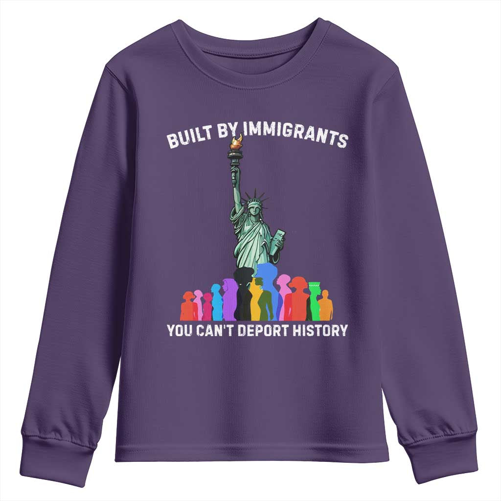 Immigrant Rights Youth Sweatshirt Built by Immigrants You Can Not Deport History - Wonder Print Shop