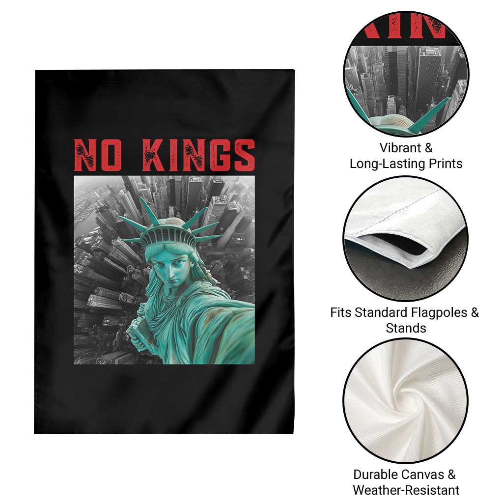 No Kings Garden Flag Statue of Liberty Selfie Freedom - Wonder Print Shop