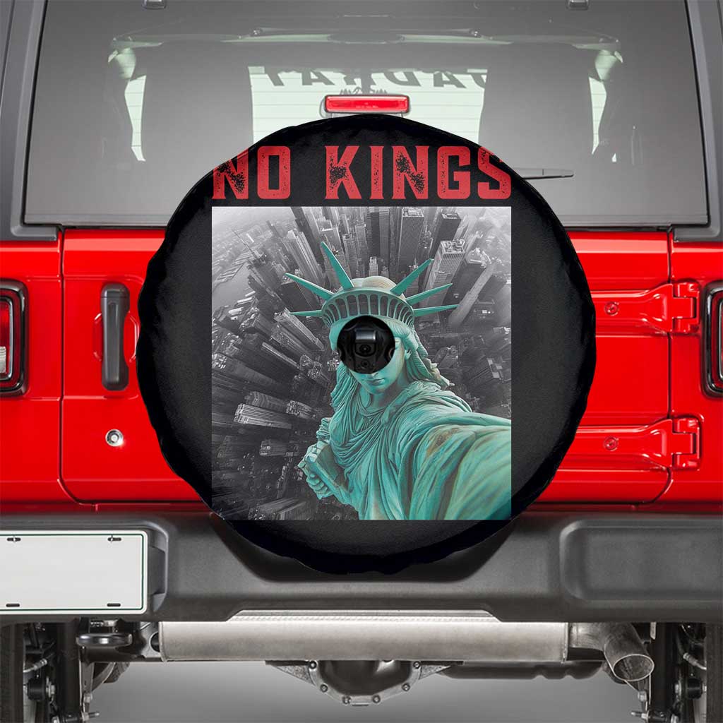 No Kings Spare Tire Cover Statue of Liberty Selfie Freedom - Wonder Print Shop
