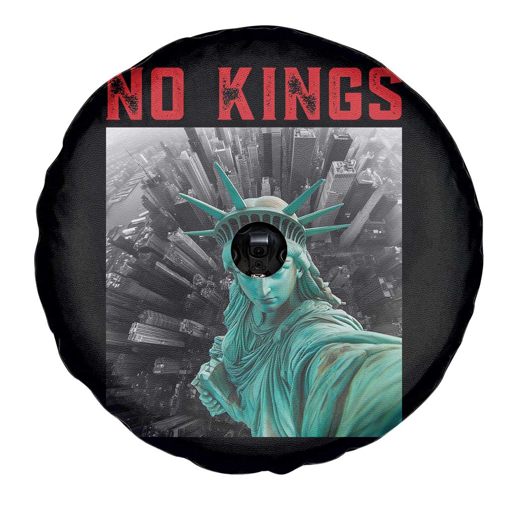 No Kings Spare Tire Cover Statue of Liberty Selfie Freedom - Wonder Print Shop