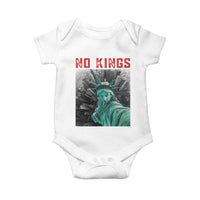 No Kings Baby Onesie Statue of Liberty Selfie Freedom - Wonder Print Shop