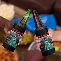 No Kings 4 in 1 Can Cooler Tumbler Statue of Liberty Selfie Freedom - Wonder Print Shop