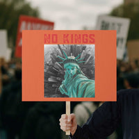 No Kings Protest Sign Statue of Liberty Selfie Freedom - Wonder Print Shop