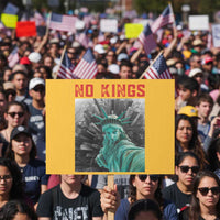 No Kings Protest Sign Statue of Liberty Selfie Freedom - Wonder Print Shop