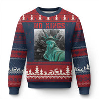 No Kings Ugly Christmas Sweater Statue of Liberty Selfie Freedom - Wonder Print Shop