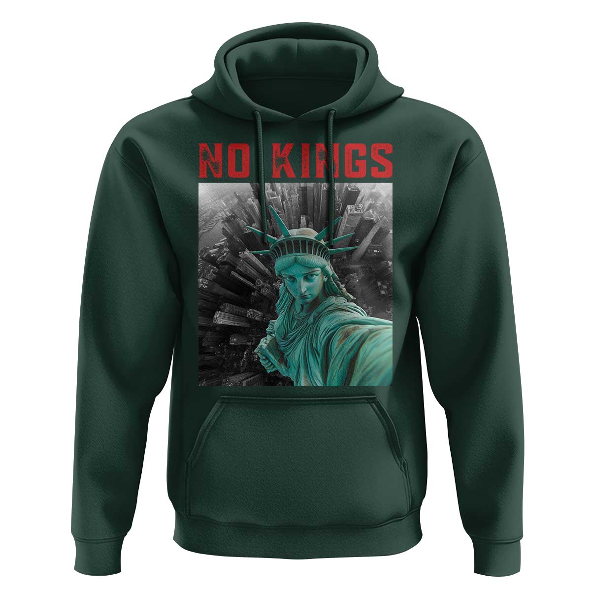 No Kings Hoodie Statue of Liberty Selfie Freedom - Wonder Print Shop
