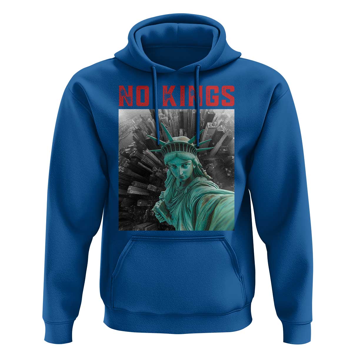 No Kings Hoodie Statue of Liberty Selfie Freedom - Wonder Print Shop
