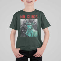 No Kings T Shirt For Kid Statue of Liberty Selfie Freedom - Wonder Print Shop