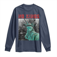 No Kings Long Sleeve Shirt Statue of Liberty Selfie Freedom - Wonder Print Shop