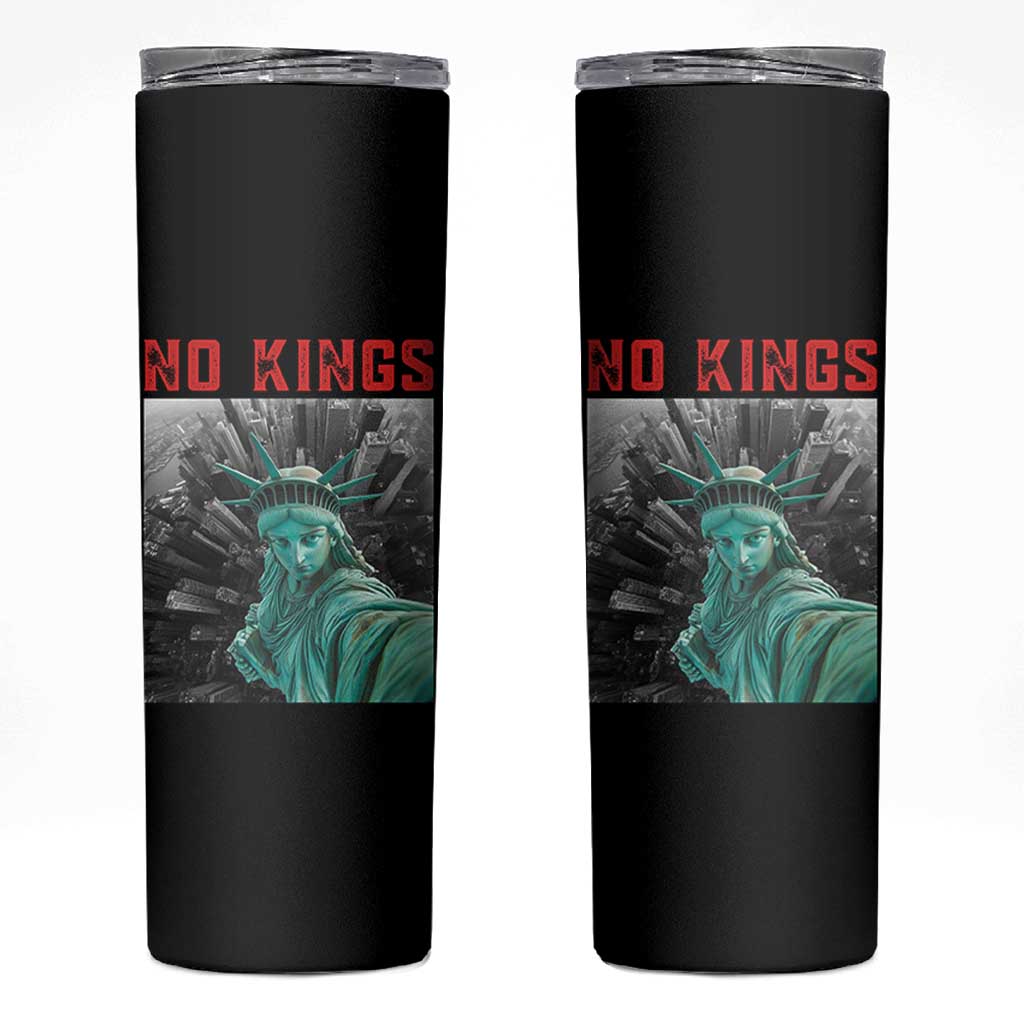 No Kings Skinny Tumbler Statue of Liberty Selfie Freedom - Wonder Print Shop