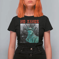 No Kings T Shirt For Women Statue of Liberty Selfie Freedom - Wonder Print Shop
