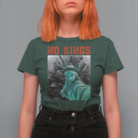 No Kings T Shirt For Women Statue of Liberty Selfie Freedom - Wonder Print Shop