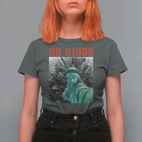 No Kings T Shirt For Women Statue of Liberty Selfie Freedom - Wonder Print Shop