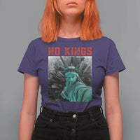No Kings T Shirt For Women Statue of Liberty Selfie Freedom - Wonder Print Shop