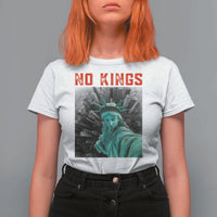 No Kings T Shirt For Women Statue of Liberty Selfie Freedom - Wonder Print Shop