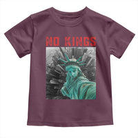 No Kings Toddler T Shirt Statue of Liberty Selfie Freedom - Wonder Print Shop