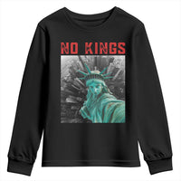 No Kings Youth Sweatshirt Statue of Liberty Selfie Freedom - Wonder Print Shop