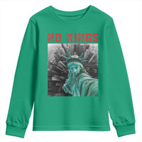 No Kings Youth Sweatshirt Statue of Liberty Selfie Freedom - Wonder Print Shop