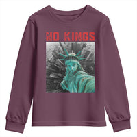 No Kings Youth Sweatshirt Statue of Liberty Selfie Freedom - Wonder Print Shop