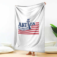 Antifa Fascism Patriotic Throw Blanket Antifascist Statue of Liberty - Wonder Print Shop