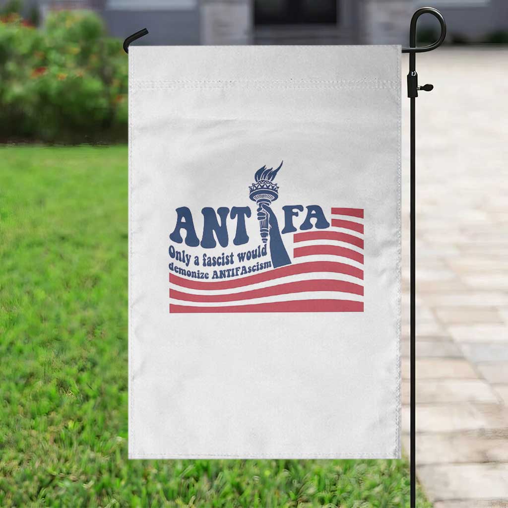 Antifa Fascism Patriotic Garden Flag Antifascist Statue of Liberty - Wonder Print Shop