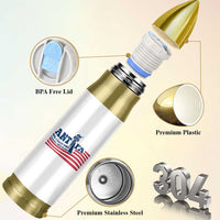 Antifa Fascism Patriotic Bullet Tumbler Antifascist Statue of Liberty - Wonder Print Shop