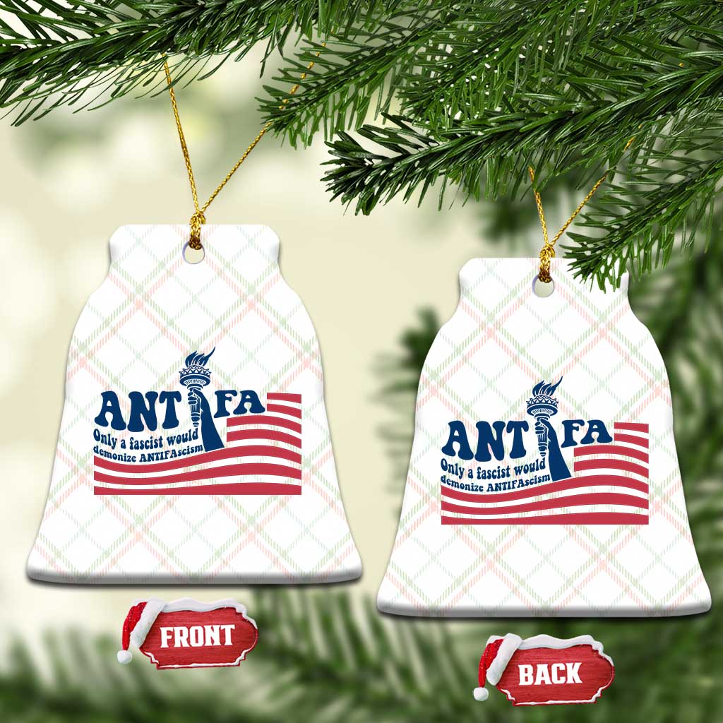 Antifa Fascism Patriotic Ceramic Ornament Antifascist Statue of Liberty - Wonder Print Shop