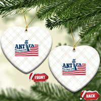 Antifa Fascism Patriotic Ceramic Ornament Antifascist Statue of Liberty - Wonder Print Shop