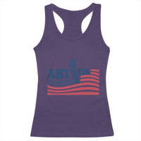 Antifa Fascism Patriotic Racerback Tank Top Antifascist Statue of Liberty - Wonder Print Shop