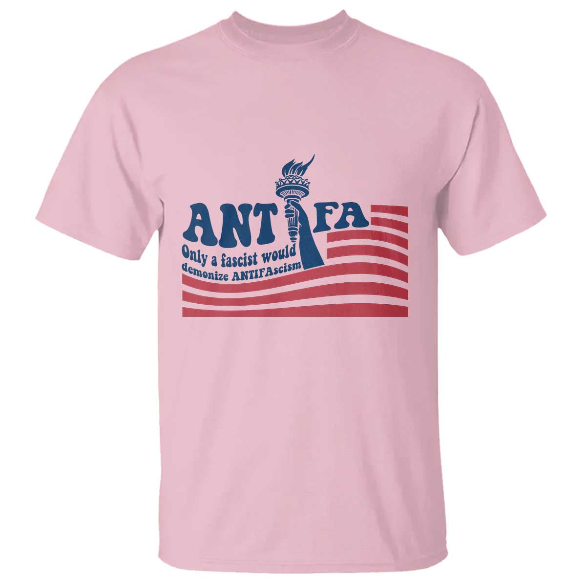 Antifa Fascism Patriotic T Shirt Antifascist Statue of Liberty - Wonder Print Shop