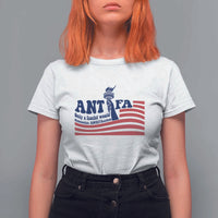 Antifa Fascism Patriotic T Shirt For Women Antifascist Statue of Liberty - Wonder Print Shop