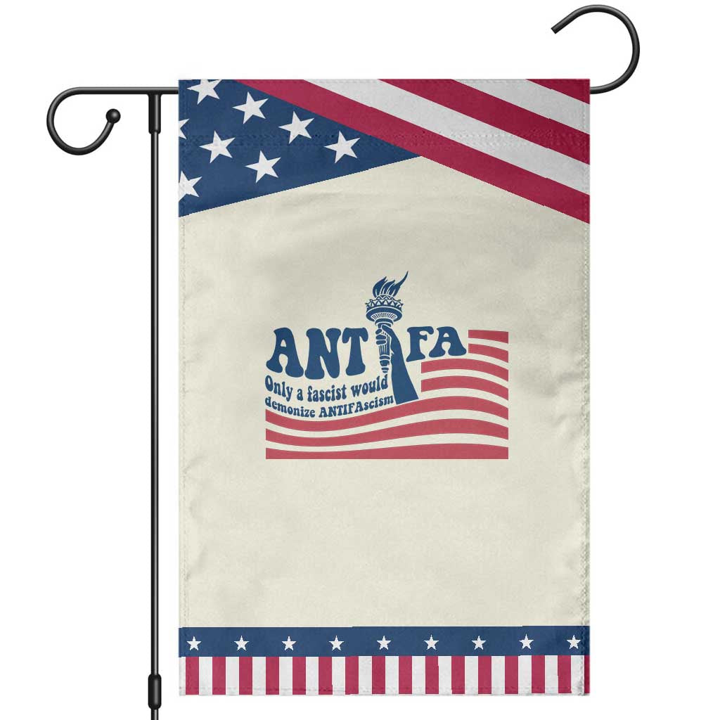 Antifa Fascism Patriotic Garden Flag Antifascist Statue of Liberty