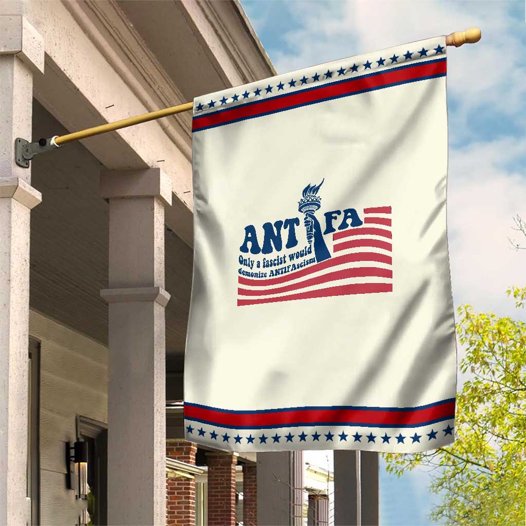 Antifa Fascism Patriotic Garden Flag Antifascist Statue of Liberty